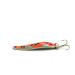 Vintage  Acme Fiord Spoon UV, 1/4oz Orange Red / Black / Nickel fishing spoon #9069