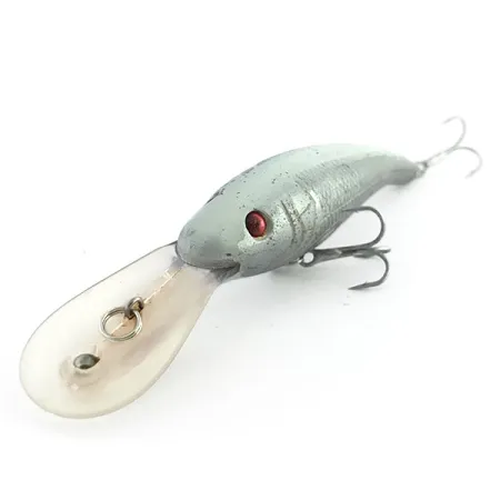 Vintage Matzuo Tournament Crank , 1/3oz Silver / Red Eyes fishing lure #9072