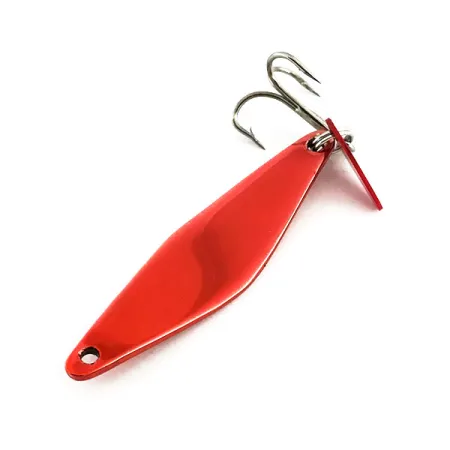 Vintage Bay de Noc Do-Jigger, 3/16oz Orange Red fishing spoon #9077