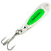 Vintage   Hopkins Smoothie Glow - Glow In Dark, 3/4oz Nickel / Green /  fishing spoon #9104