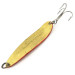 Vintage  Luhr Jensen Krocodile Die #4, 1/2oz Hammered Gold / Red fishing spoon #9137