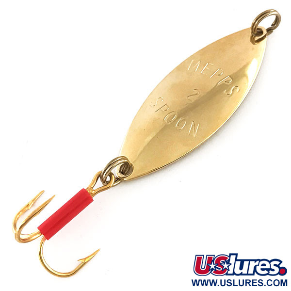 Vintage   Mepps Spoon 2, 1/3oz Gold fishing spoon #9157