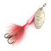 Vintage  Yakima Bait Worden’s Original Rooster Tail, 1/4oz Silver / Pink spinning lure #9169