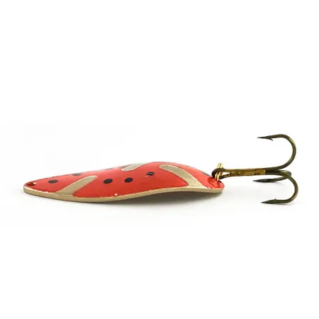 Vintage Seneca Little Cleo (Hula Girl), 3/4oz Red / Gold fishing spoon #9173