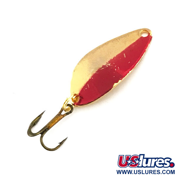 Vintage   Acme Little Cleo, 1/8oz Red / Gold fishing spoon #9179