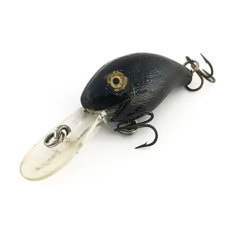 Vintage Rebel Deep Teeny R, 1/4oz Black fishing lure #9185