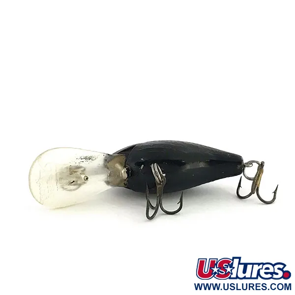 Vintage Rebel Deep Teeny R, 1/4oz Black fishing lure #9185