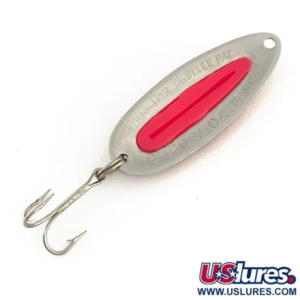Vintage   ​Blue Fox Pixee UV , 1/4oz Nickel / Pink fishing spoon #15783