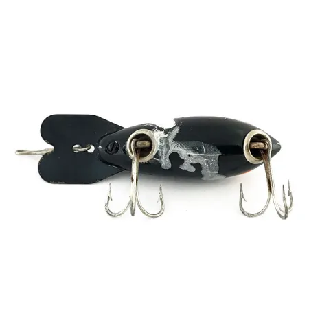 Vintage Bomber 200 series, 1/3oz Black fishing lure #9189