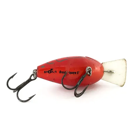 Vintage Storm Arashi Silent Square 5, 2/3oz Red Craw fishing lure #9191