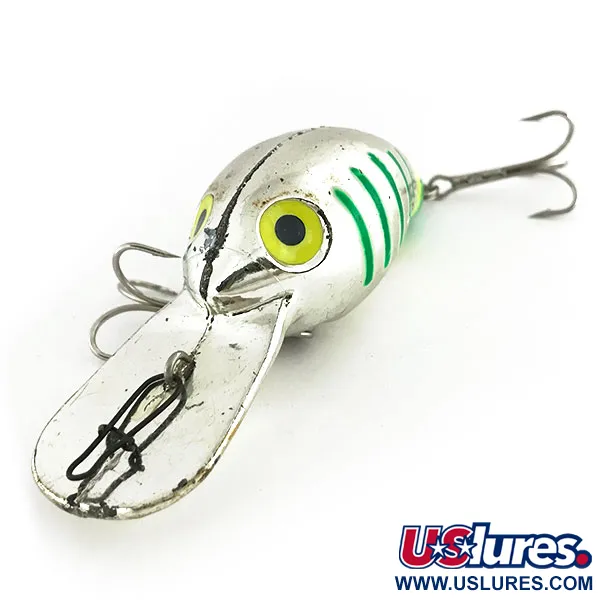 Vintage   Yakima Bait Fatfish, 1oz Mirror Silver / Green / Chartreuse fishing lure #9193