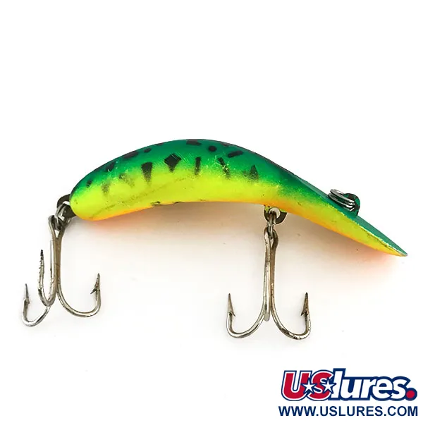 Vintage   Heddon Tadpolly, 1/3oz Fire Tiger fishing lure #9197