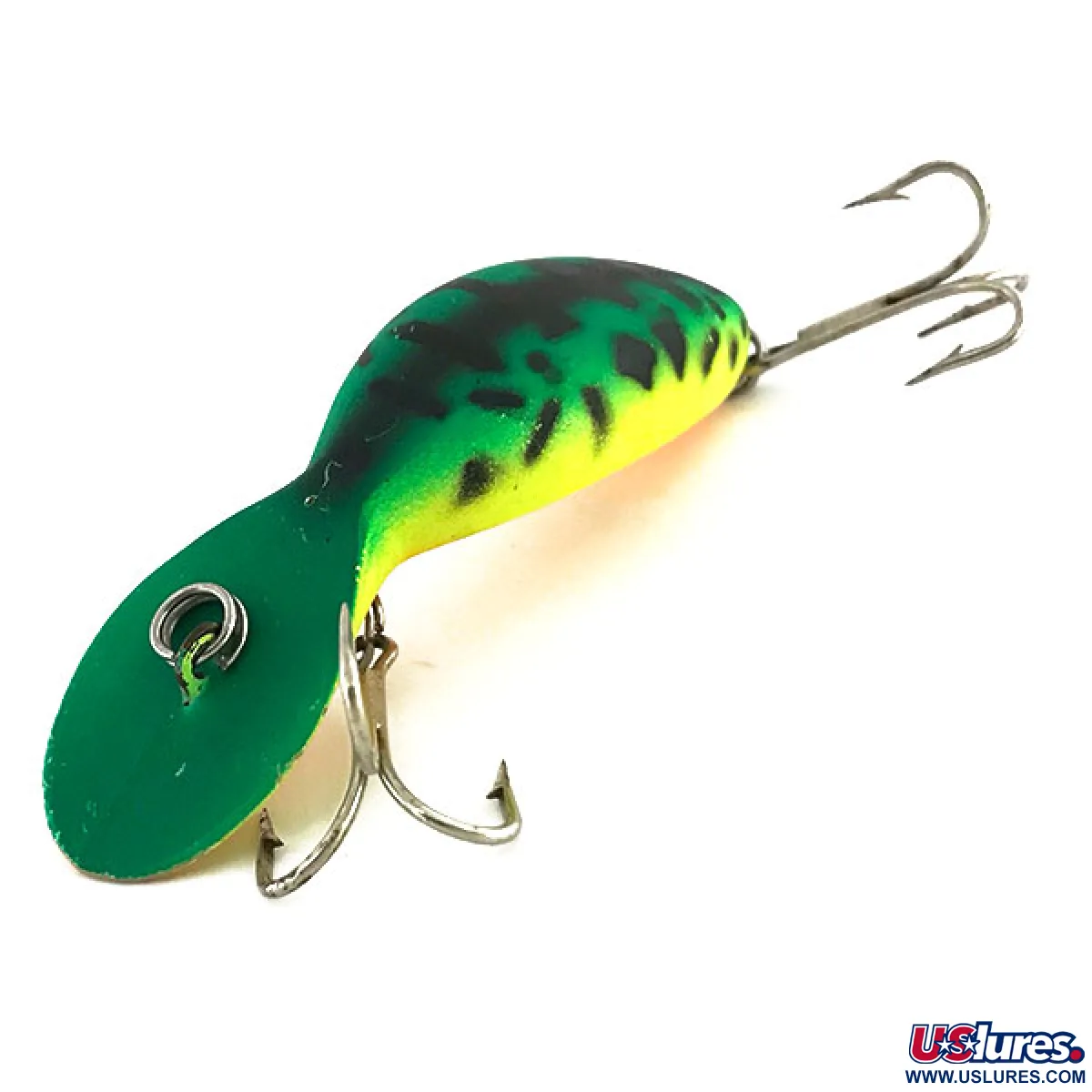 Vintage Heddon Tadpolly, 1/3oz Fire Tiger fishing lure #9197