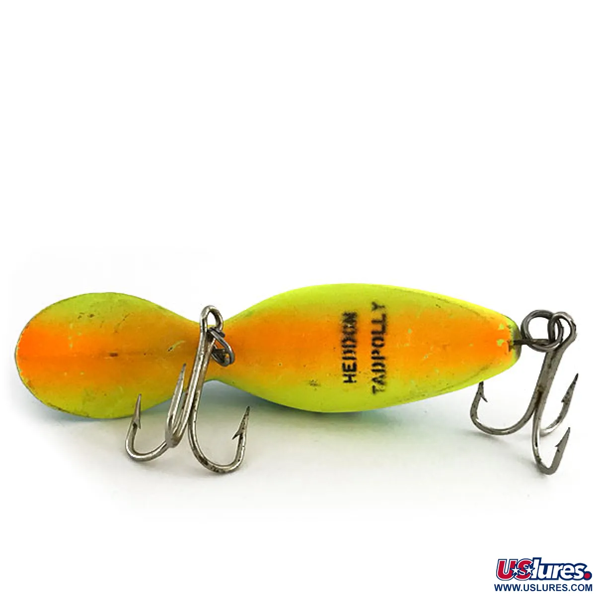Vintage Heddon Tadpolly, 1/3oz Fire Tiger fishing lure #9197