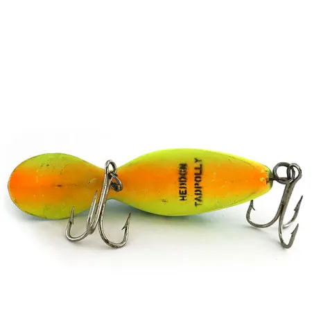 Vintage Heddon Tadpolly, 1/3oz Fire Tiger fishing lure #9197