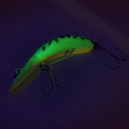 Vintage Heddon Tadpolly, 1/3oz Fire Tiger fishing lure #9197