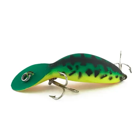 Vintage Heddon Tadpolly, 1/3oz Fire Tiger fishing lure #9197