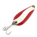 Vintage  Aeroplane Spinner Aero, 1/4oz Red / White / Brass fishing spoon #9206