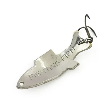Vintage Thomas Fighting fish, 1/4oz Nickel fishing spoon #9214