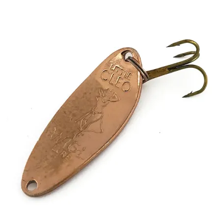 Vintage Seneca Little Cleo (Hula Girl), 1/3oz Copper / Red fishing spoon #9220