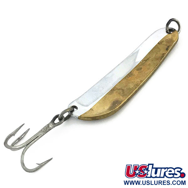 Vintage  Luhr Jensen Pflueger Limper Limpet#4, 3/5oz Nickel / Bronze (Brass) fishing spoon #9230