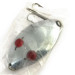   Herter's Glass eye spoon, 1oz Nickel / Red Eyes fishing spoon #9231