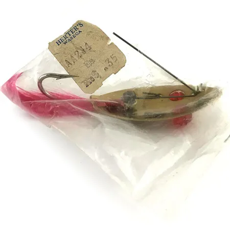 Weedless Herter's, 3/16oz Gold / Red fishing spoon #9232