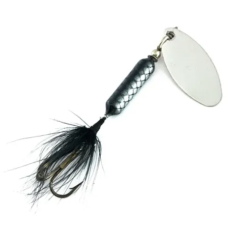 Yakima Bait Worden’s Original Rooster Tail, 3/16oz Nickel / Black spinning lure #9263