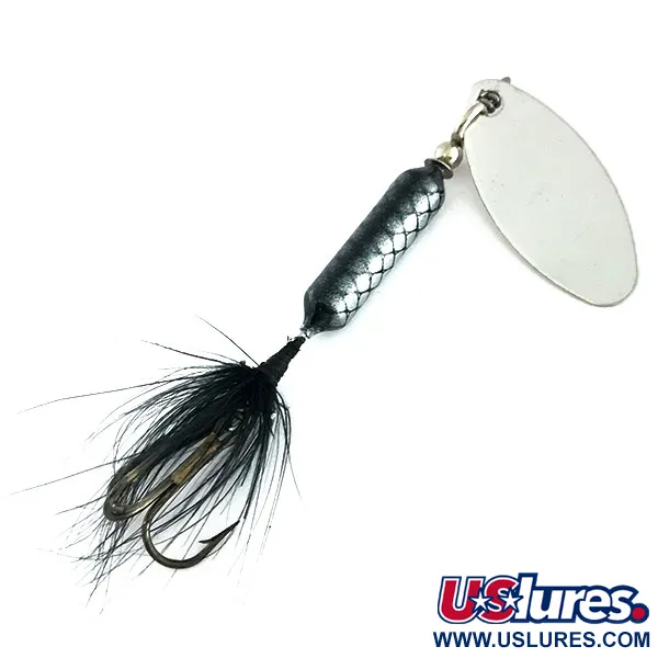  Yakima Bait Worden’s Original Rooster Tail, 3/16oz Nickel / Black spinning lure #9263