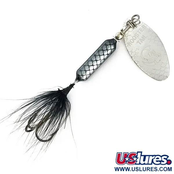  Yakima Bait Worden’s Original Rooster Tail, 3/16oz Nickel / Black spinning lure #9263
