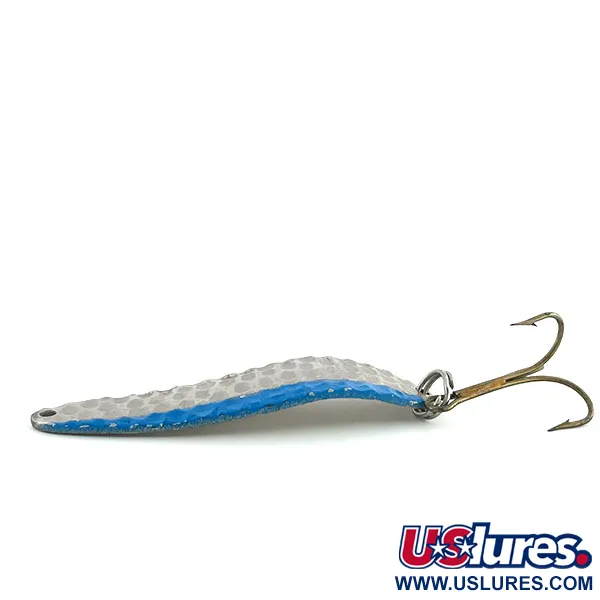 Vintage Gator Ottogator, 2/5oz Nickel / Blue fishing spoon #9267