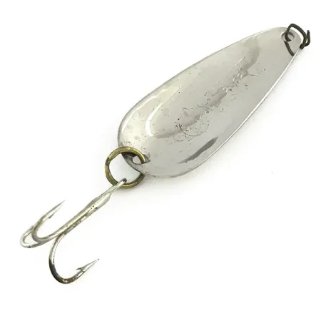 Vintage Nebco FlashBait 2662, 1/4oz Hammered Nickel fishing spoon #9268