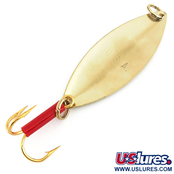 Vintage   Mepps Spoon 3, 1/2oz Gold / Rainbow Hologram fishing spoon #9272