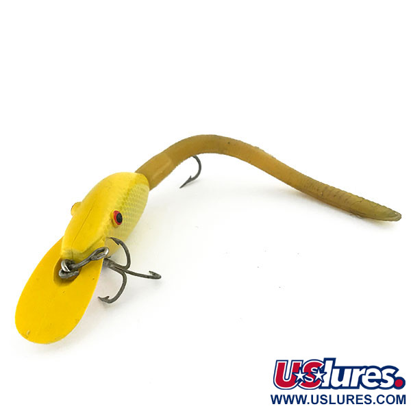 Vintage  Eppinger Sparkle Tail Eppiger, 2/5oz Yellow fishing lure #9275
