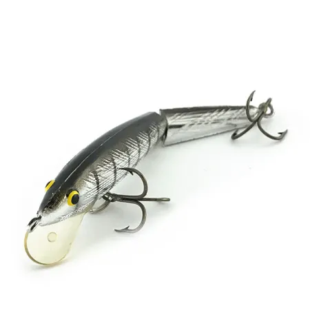 Vintage Norman Minnow Floater Jointed, 1/4oz Silver fishing lure #9282