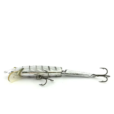 Vintage Norman Minnow Floater Jointed, 1/4oz Silver fishing lure #9282