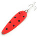 Vintage  Eppinger Dardevle UV, 1oz Orange Red / Black / Nickel fishing spoon #9289