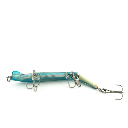 Vintage Bill Norman Jointed Reb 2 Minnow, 1/3oz Blue Silver fishing lure #9293