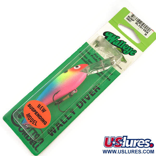 Cotton Cordell Wally Diver, 1/2oz Rainbow Pink fishing lure #9303