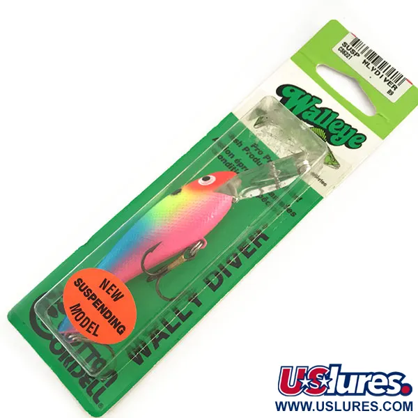   Cotton Cordell Wally Diver, 1/2oz Rainbow Pink fishing lure #9303