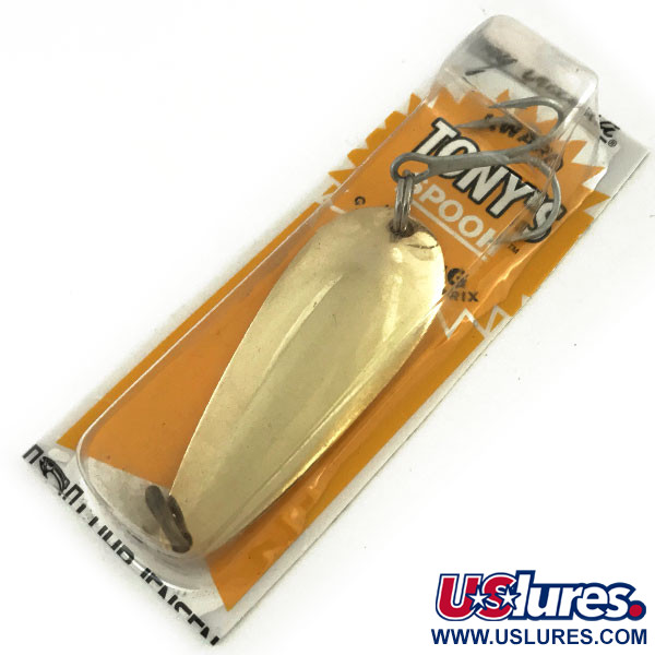  Tony Acсetta Tony Accetta Tony's Spoon, 2/5oz Gold fishing spoon #9305