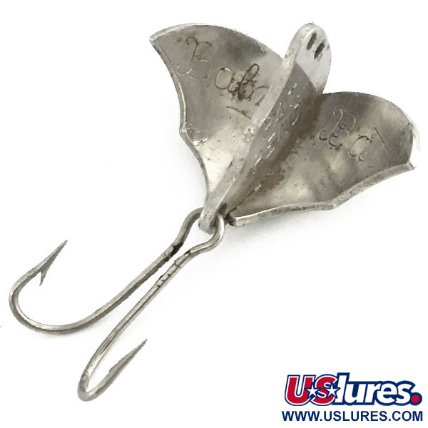 Vintage  Harrison Industries Baby Bat, 3/16oz Nickel fishing spoon #9319