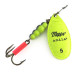 Vintage   Mepps Aglia 5 UV, 1/2oz Chartreuse Fluo UV spinning lure #9325