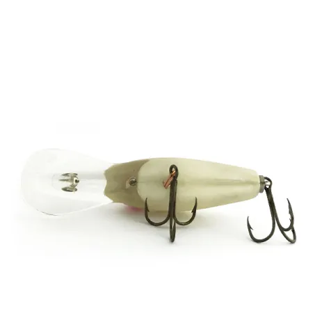 Vintage Norman Deep Runner, 3/5oz White Pearl fishing lure #9333