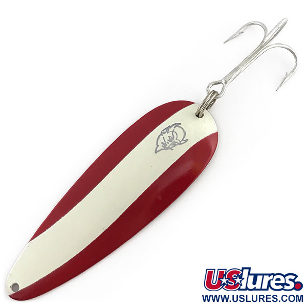 Vintage  Eppinger Dardevle, 1oz Red / White / Nickel fishing spoon #9355