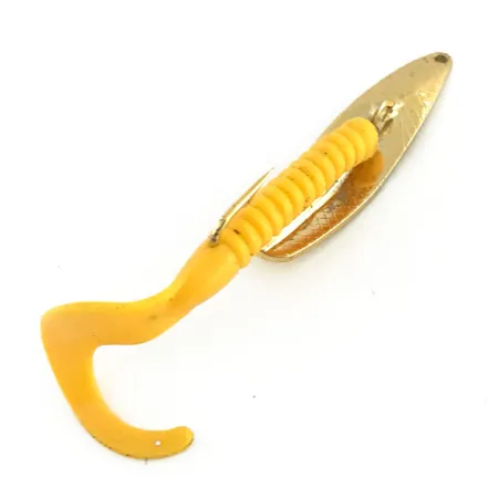 Vintage Mepps Timber Doodle 0, 1/4oz Gold fishing spoon #9359