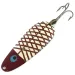 Vintage  Nebco Aqua Spoon, 1/2oz Dark Red / White / Light Blue / Nickel fishing spoon #9361