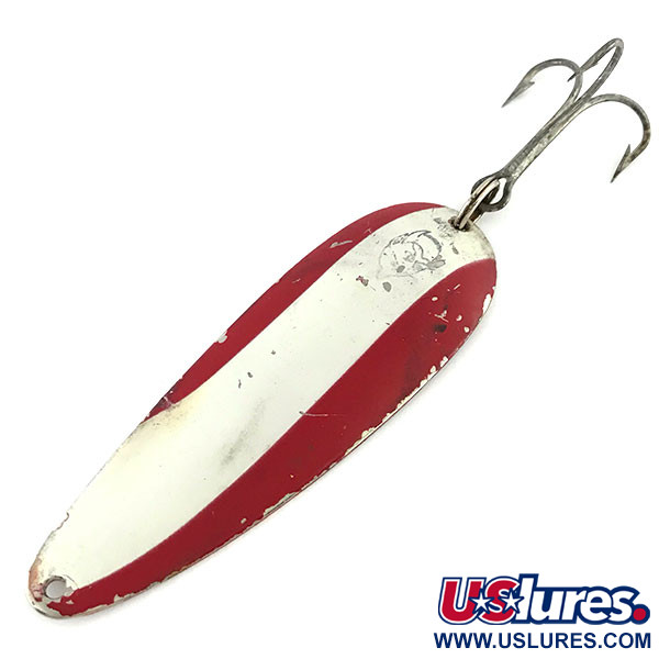 Vintage  Eppinger Dardevle, 1oz Red / White / Nickel fishing spoon #9366