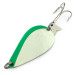 Vintage  Acme K.O. Wobbler Glow, 3/4oz White / Green glow (Glow in Dark) fishing spoon #9370