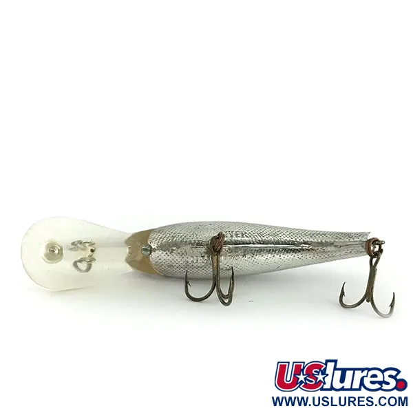 Vintage   Cotton Cordell Wally Diver, 1/2oz Silver fishing lure #9379